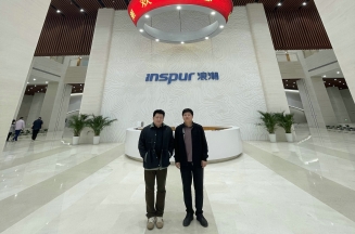 m88官网集团总裁林成彬赴浪潮商洽深度合作